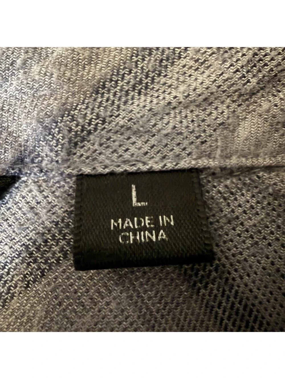 TravisMathew Gray Plaid Button Front Shirt Large Rayon Cotton Lightweight